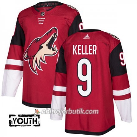 Barn Ishockey Arizona Coyotes Tröja Clayton Keller 9 Adidas 2017-2018 Vinröd Authentic Barn Ishockey Arizona Coyotes Tröja Clayton Keller 9 Adidas 2017-2018 Vinröd Authentic